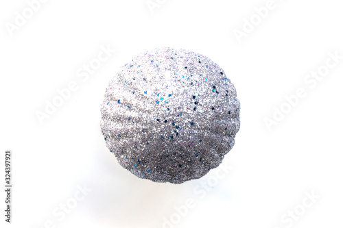 Balls for decoration on a white background