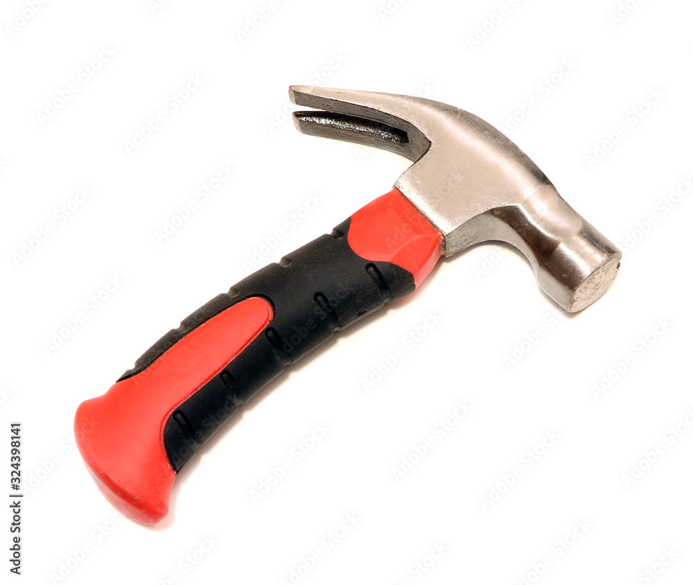 A hammer isolated on a white background. Tools. A hammer isolated on a white background. Tools.