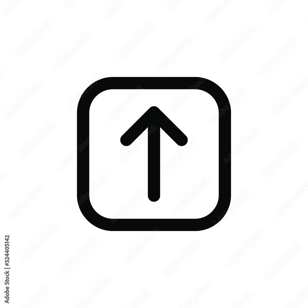 Up arrow icon isolated on white background. Up arrow icon flat vector illustration for logo, web, app, UI. EPS10 Up arrow icon isolated on white background. Up arrow icon flat vector illustration for logo, web, app, UI. EPS10