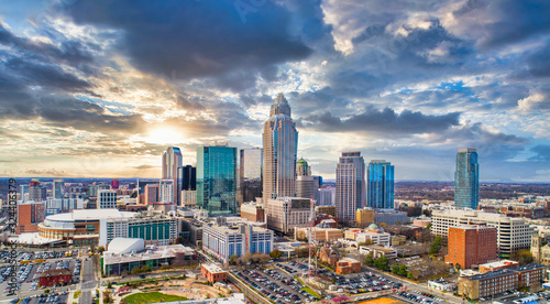 Downtown Charlotte, North Carolina, USA Skyline Aerial © Kevin Ruck