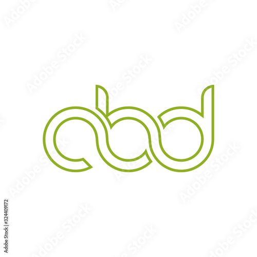 Simple Letter CBD logo vector icon template for CBD Cannabidiol Cannabis Hemp Marijuana Bussiness Consulting Health Company