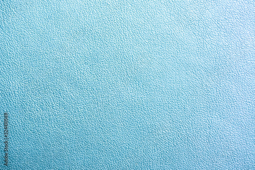 Close up of light blue artificial leather texture surface background