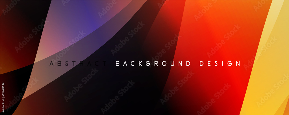 Wave liquid style lines with shadows and light on gradient background Wave liquid style lines with shadows and light on gradient background