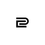 EP E P Letter Logo Design with Creative