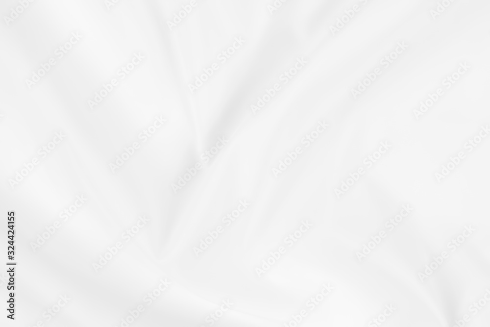 Abstract white fabric texture background. Cloth soft wave. Creases of satin, silk, and cotton. Abstract white fabric texture background. Cloth soft wave. Creases of satin, silk, and cotton.