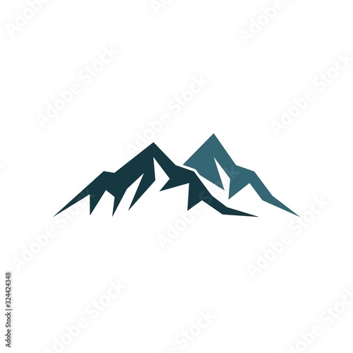 Mountain logo vector icon