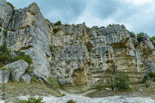 Beautiful mountain in Crimea, a tourist attraction.