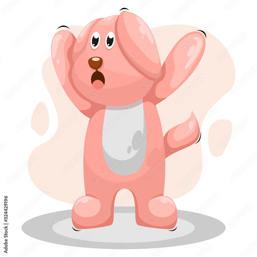 Fototapeta premium Cute dog mascot cartoon vector