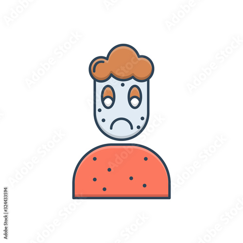 Color illustration icon for medical 
