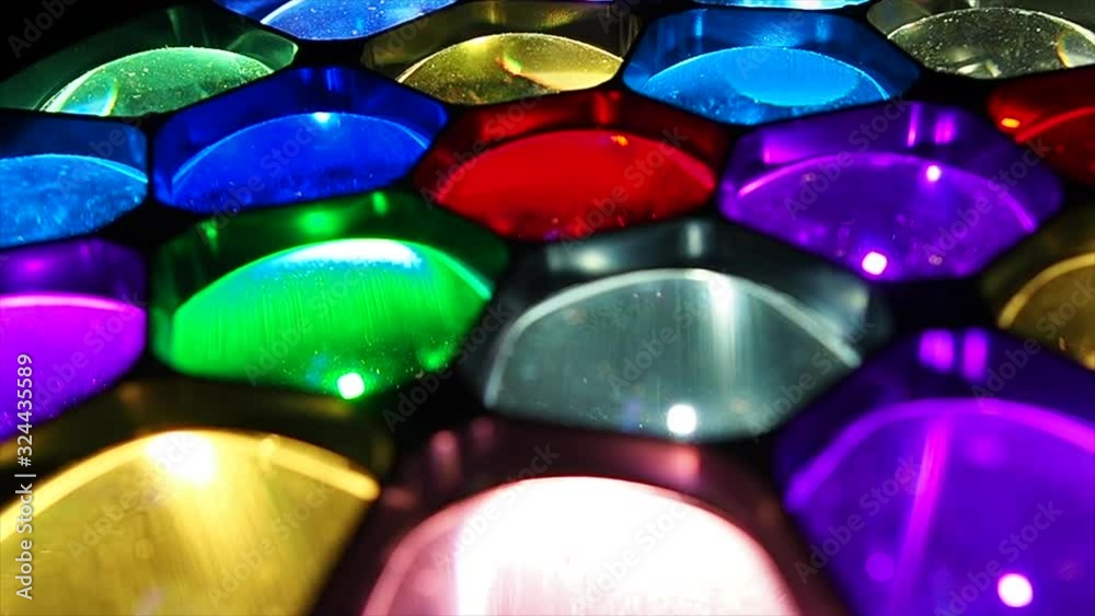 more multi coloured lights spinning