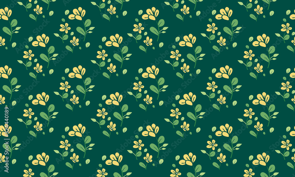 Cute of leaf and floral concept, for spring floral pattern background design. Cute of leaf and floral concept, for spring floral pattern background design.