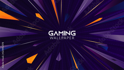 Geometric Abstract Gaming Wallpaper 4K