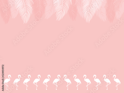 pink flamingo background