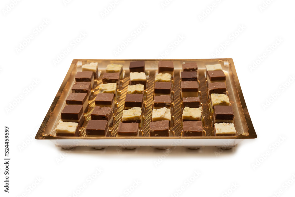 Chocolate candy isolated on white background. Chocolate candy isolated on white background.