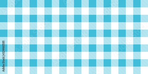 Classic kitchen tablecloth or picnic, checkered blue and white
