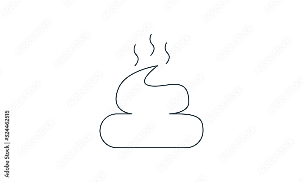 Poop icon for humorous or pet-related designs Poop icon for humorous or pet-related designs