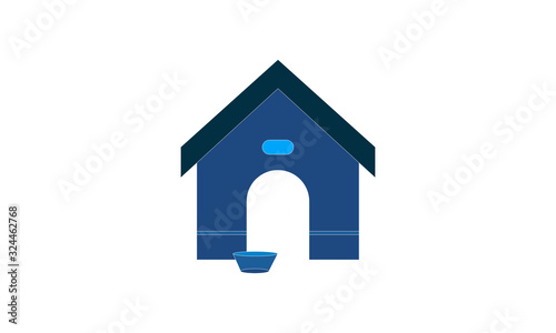 Kennel icon vector isolated on white background for your web and mobile app design.