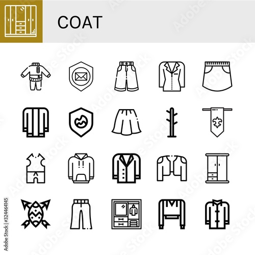 Set of coat icons