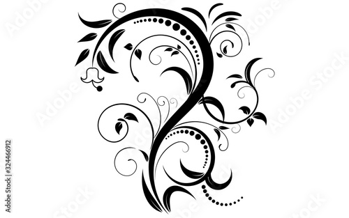 Floral elements design, luxury ornamental graphic element border, swirls flowers,foliage swirl decorative design for page decoration cards, wedding, banner, logos, frames, labels, cafes, boutiques