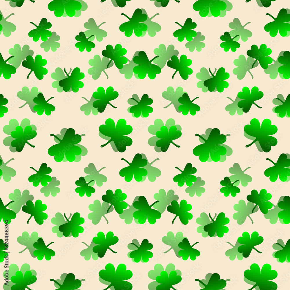 seamless background with leaves. Clover Pattern Background. Leaves Seamless Pattern Background seamless background with leaves. Clover Pattern Background. Leaves Seamless Pattern Background