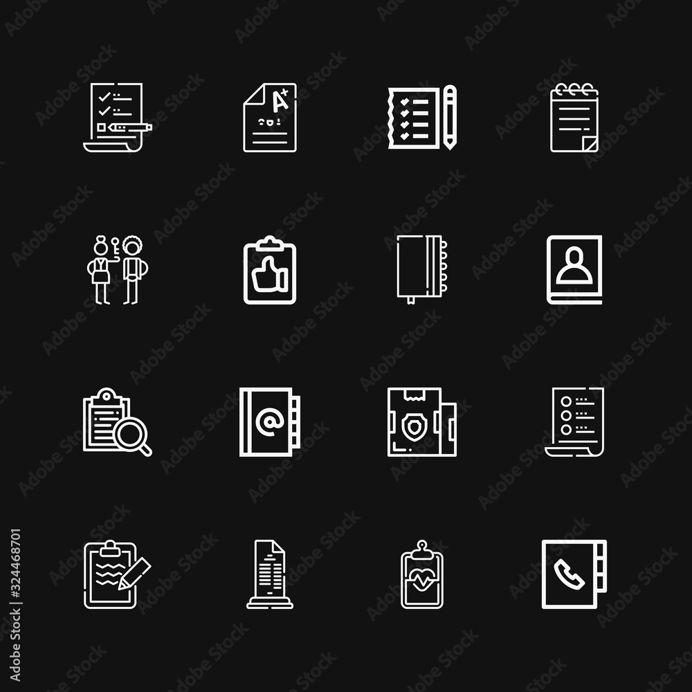 Editable 16 checklist icons for web and mobile Editable 16 checklist icons for web and mobile