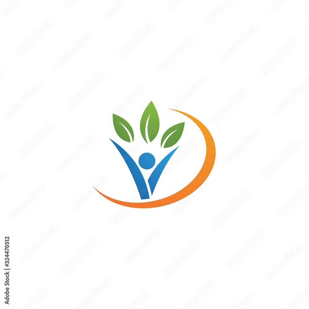 Healthy Life people Logo Healthy Life people Logo