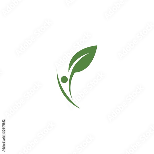 Green leaf logo