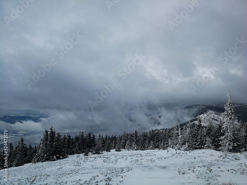 Zimowa sceneria Niżne Tatry na Słowacji okolice Pohorela © Tomek
