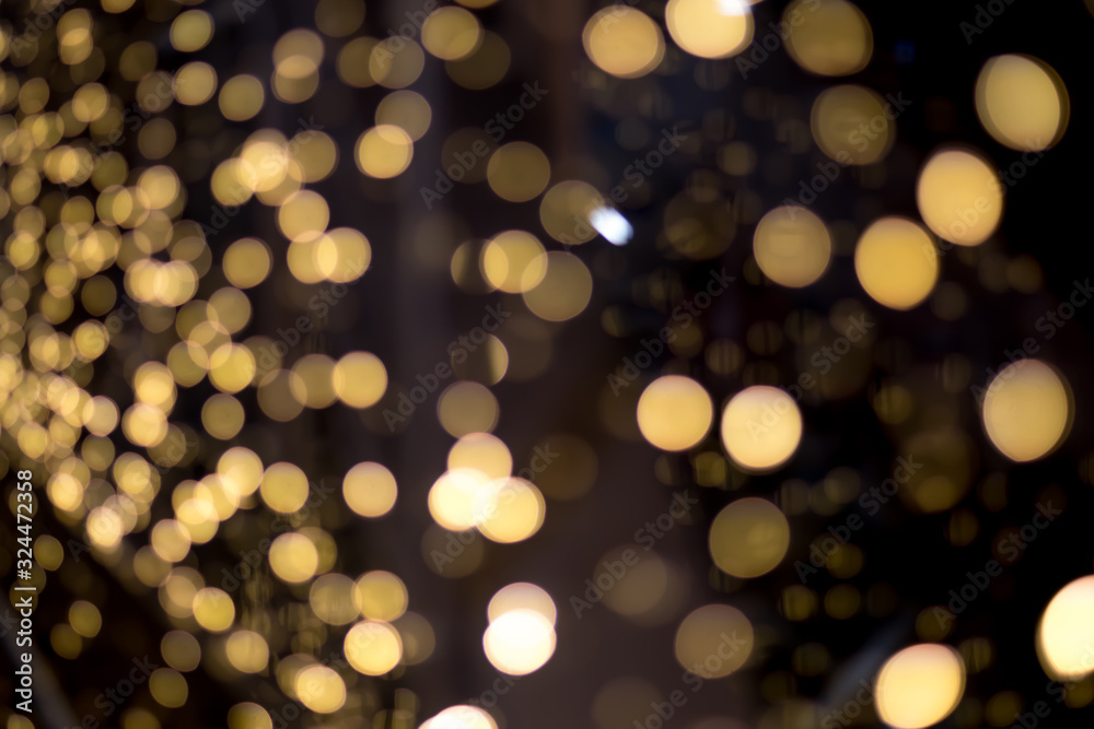 Orange bokeh on a black background Orange bokeh on a black background