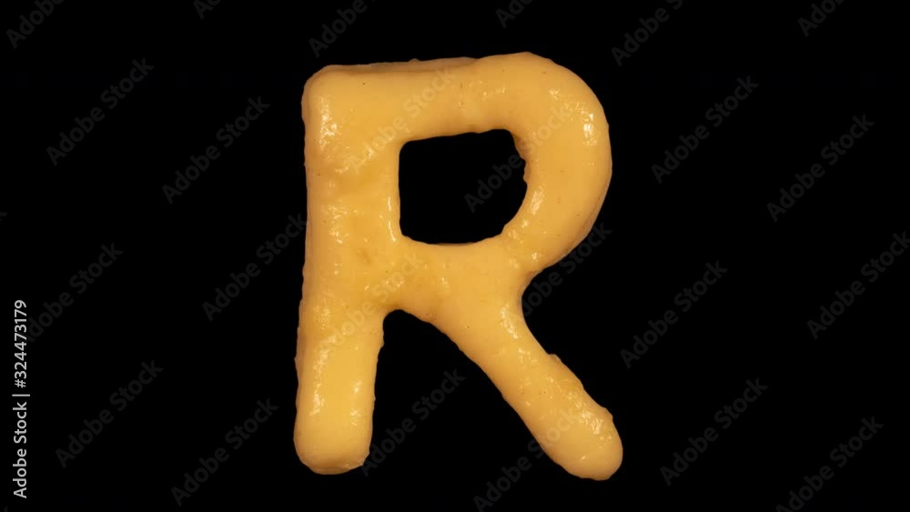 Cookie letter R, baking time lapse, top view, include two versions writing and appear, all English alphabet in portfolio, made from real dough, transparent or black background, letter with shadow Cookie letter R, baking time lapse, top view, include two versions writing and appear, all English alphabet in portfolio, made from real dough, transparent or black background, letter with shadow