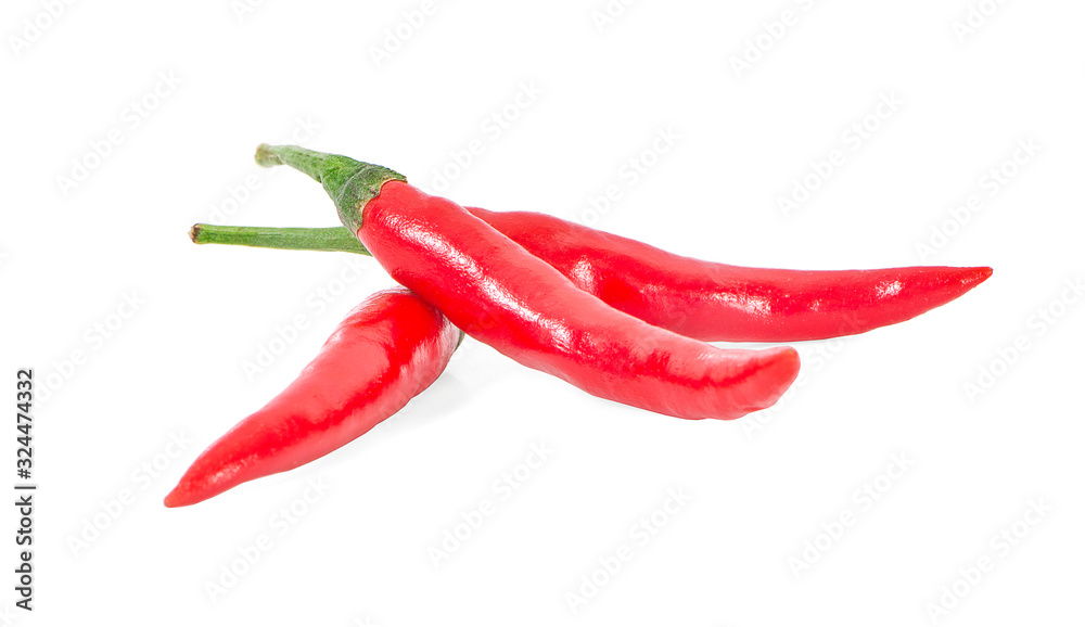 red chili pepper an isolated on white background
