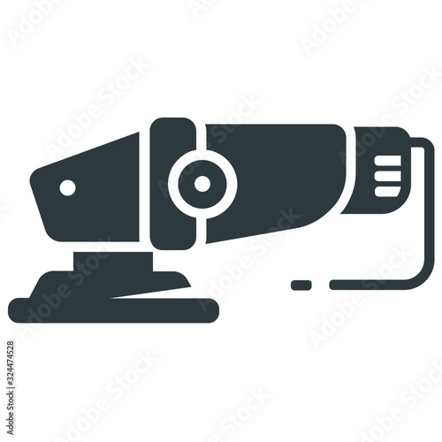 Electrical sander icon on white background	
