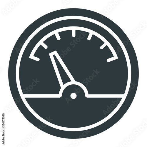 Electricity meter icon on white background	