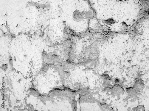 Black And White Texture. Dark Messy Dust Overlay Distress Background. Easy To Create Abstract Dotted, Scratched,