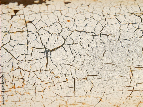 Background rust stains on metal plates.