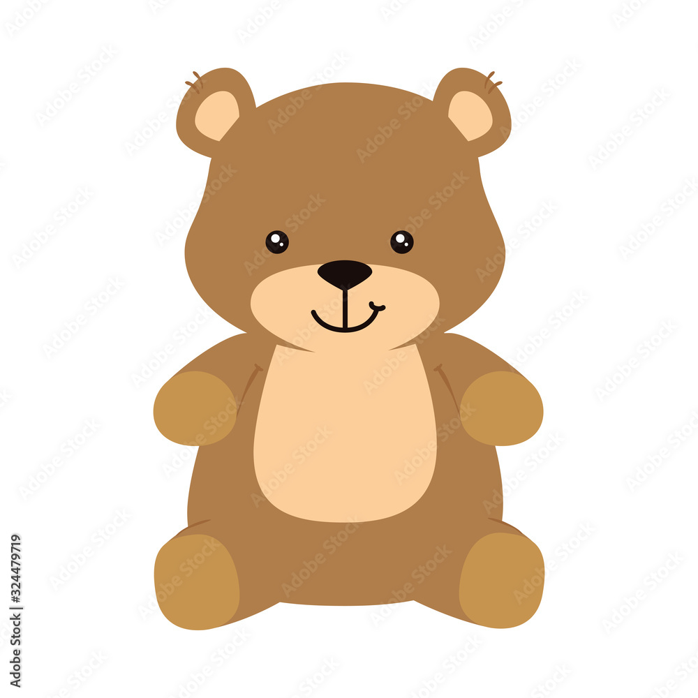 cute teddy bear isolated icon vector illustration design cute teddy bear isolated icon vector illustration design