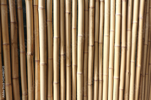 Fototapeta Naklejka Na Ścianę i Meble -  Part of the bamboo fence, natural background