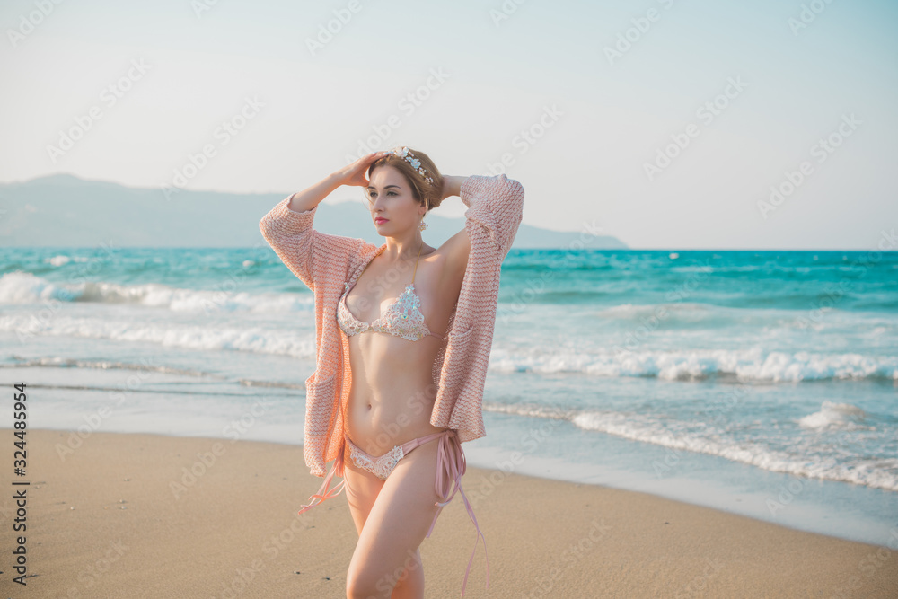 Travelling time. Cute plus size nice woman at vacation, stylish casual style Travelling time. Cute plus size nice woman at vacation, stylish casual style