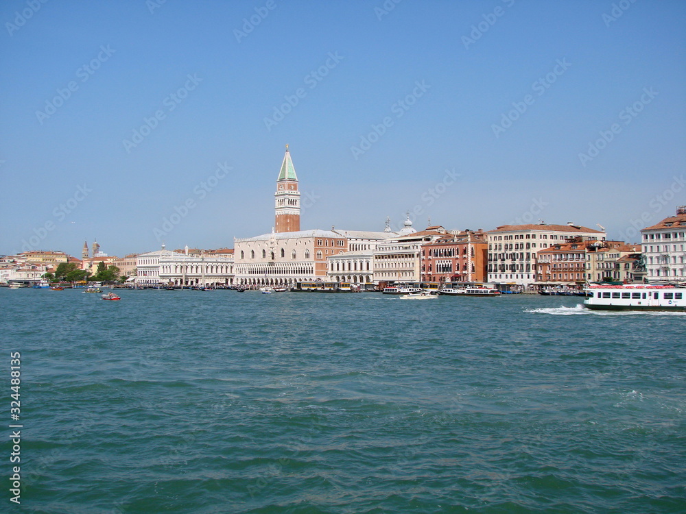 Even from afar, from the window of the ship, the Doge's Palace impresses with its majesty and beauty.