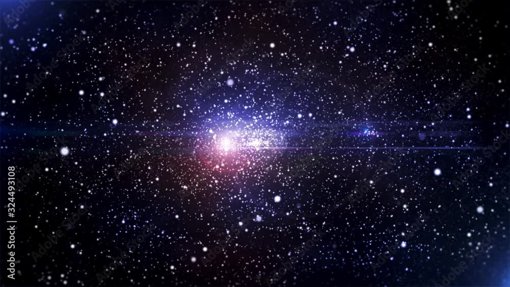 宇宙　CG　銀河　パーティクル　背景　ループ 　