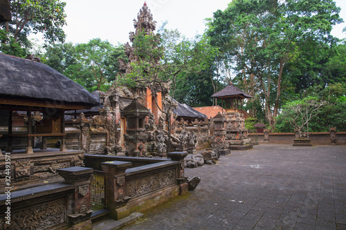 Balinese temple in Ubud Sacred Monkey Forest on Bali