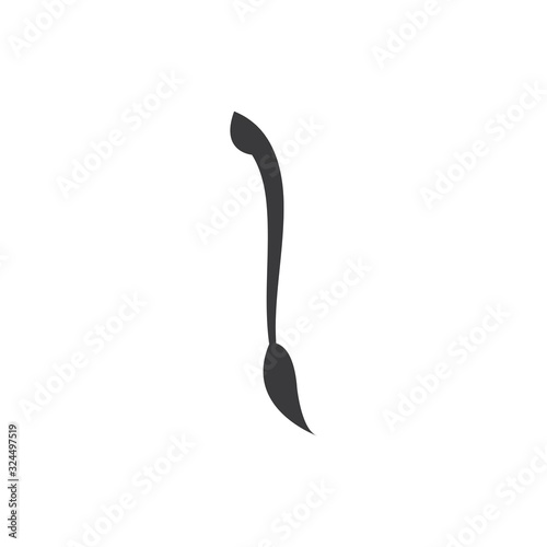 cow tail vector illustration templat