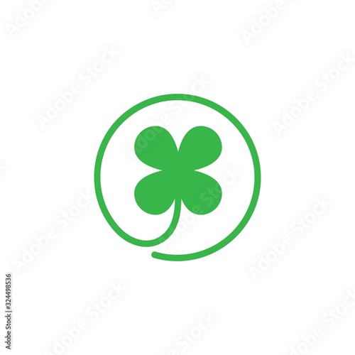 clover leaf vector icon illustration design