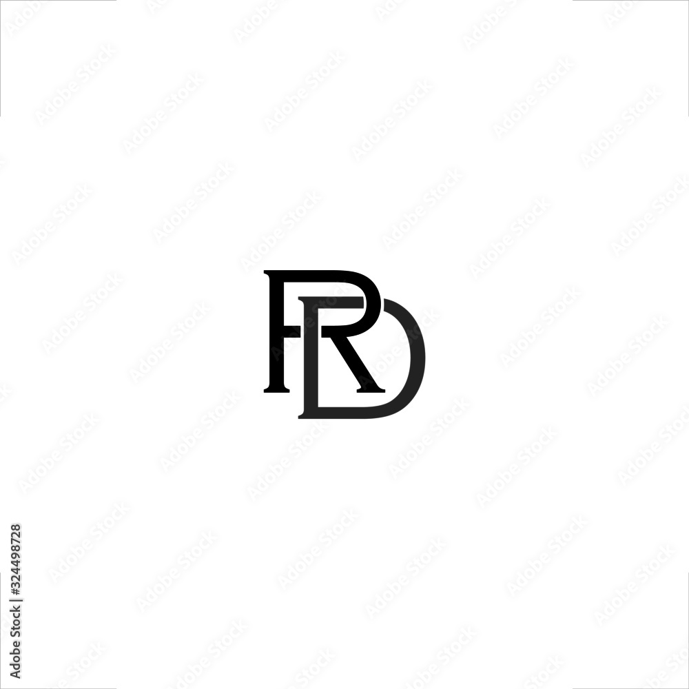 R letter D letter logo initial R D R letter D letter logo initial R D