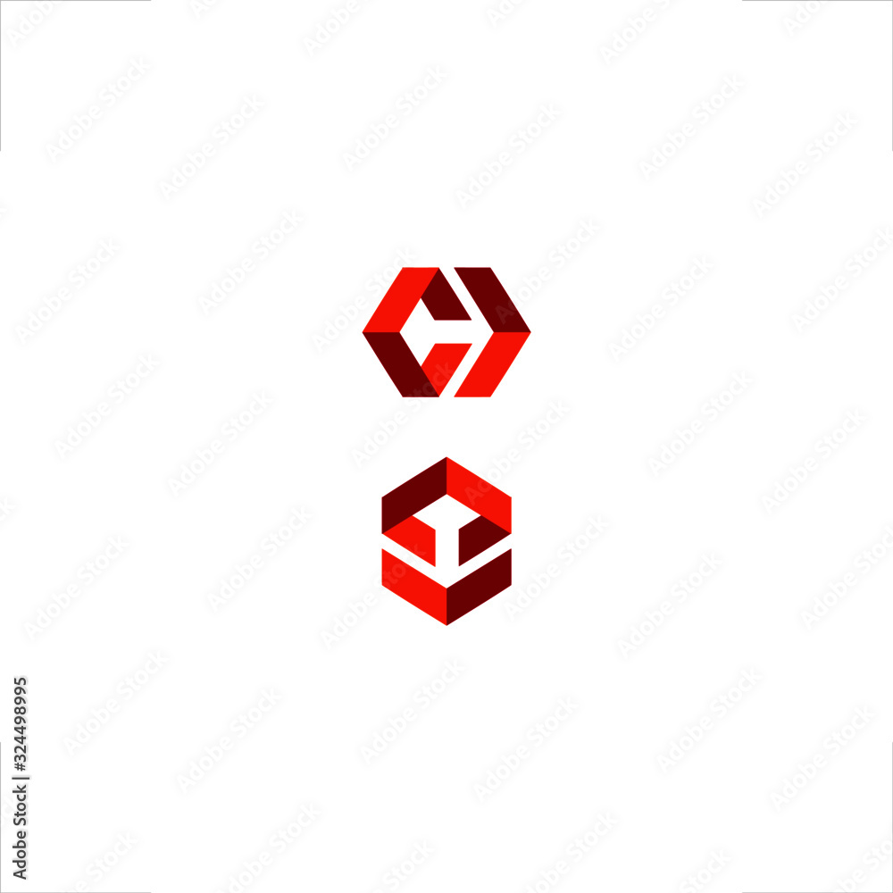 C letter logo cube with arrow direction C letter logo cube with arrow direction