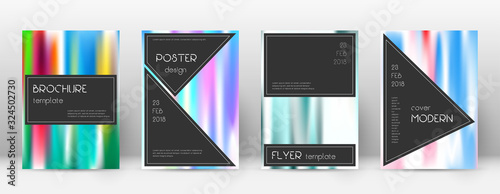 Flyer layout. Black exotic template for Brochure, 