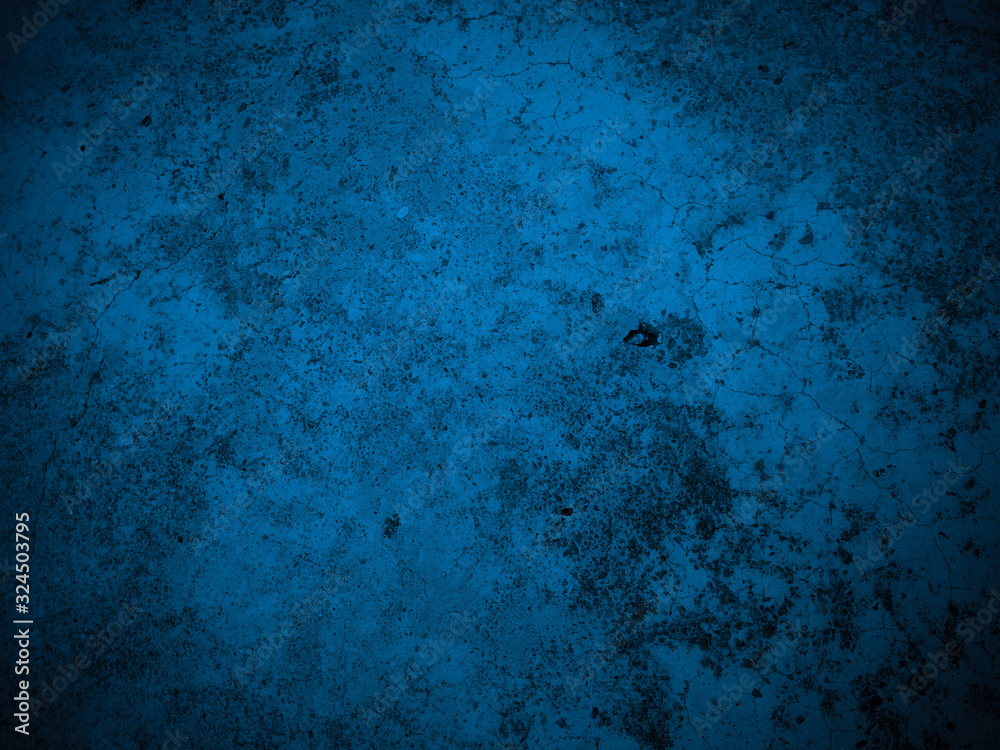 Dark blue cement background that is old