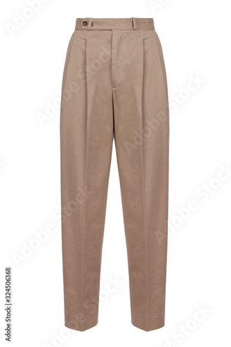 Front views of brown trousers photo