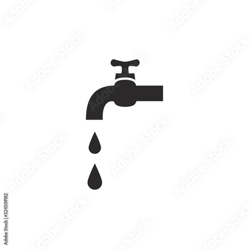 water faucet icon design vector logo template EPS 10