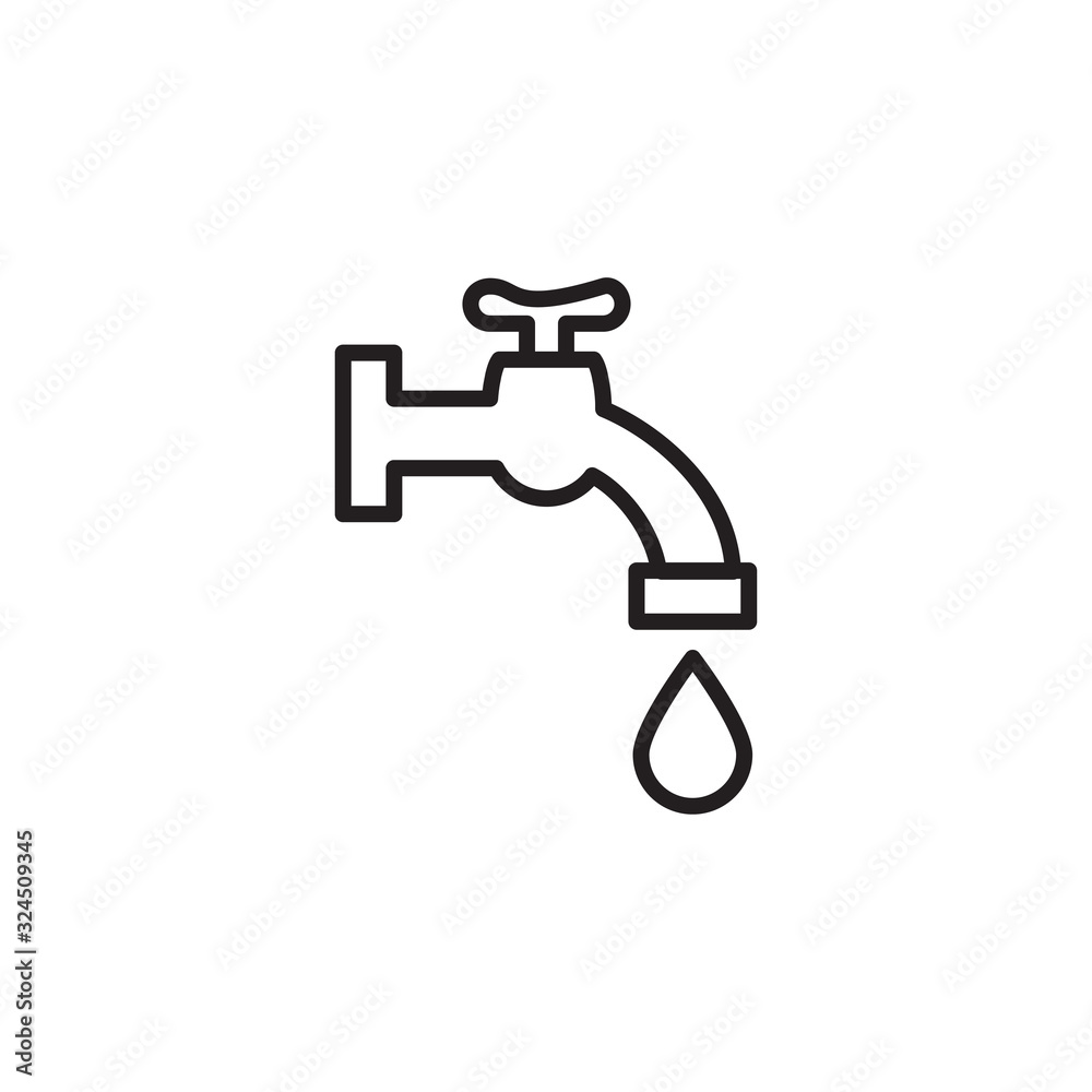 water faucet icon design vector logo template EPS 10 water faucet icon design vector logo template EPS 10